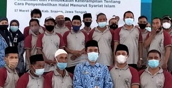 Kankemenag Sragen dan JULEHA Cabang Sragen  adakan Pelatihan Juru Sembelih Halal Th 2021