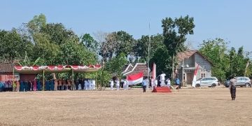 Terik Matahari Tak Halangi Khitmadnya Upacara HUT Kemerdekaan RI ke 74