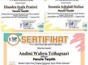 Tiga Siswa MIN 4 Sragen Terpilih Menjadi Penulis Puisi Tingkat Nasional