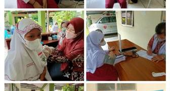 Siswa MIN 1 Sragen Ikut Vaksinasi Covid 19