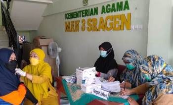 MAN 3 Sragen Ikut Sukseskan Program Sejuta Vaksin