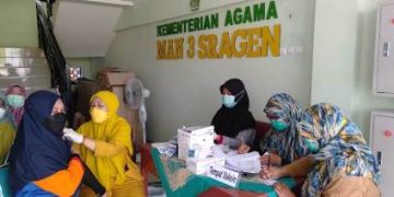 MAN 3 Sragen Ikut Sukseskan Program Sejuta Vaksin
