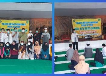 Kegiatan Kajian Imtaq Pengurus Organisasi Siswa MTs Negeri 5 Kota Sragen Menjadi Penutup Kegiatan Ramadhan 1442 H