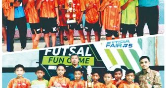 Garuda Muda MIN 9 Sragen menyabet juara 3 futsal di Dimsafair