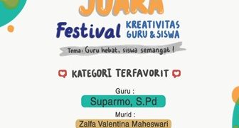 Hebat, MTsN 4 Sragen Juara Terfavorit Tingkat Nasional Vlog Kreatifitas Guru dan Siswa