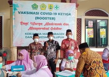 Antisipasi Timbulnya Cluster Baru, MAN 2 Sragen Fasilitasi Vaksinasi Booster