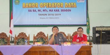 Kankemenag Sragen Adakan Rakor bagi Operator Data RA/Madrasah Se Kabupaten Sragen