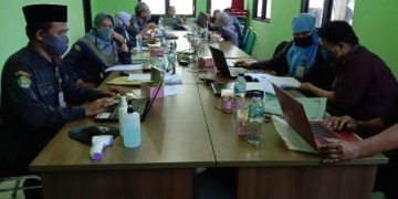 Kanwil Kemenag Jateng Dampingi Satker di Kankemenag Sragen Susun Laporan Keuangan