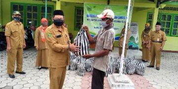 Peduli Dampak Corona, Pokjaluh Sragen Salurkan Bantuan ke Warga di Wilayah Binaannya