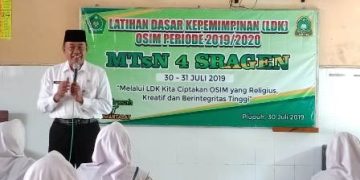 MTsN 4 Sragen Adakan LDK bagi Pengurus OSIM 2019-2020