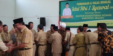 Kankemenag Sragen Adakan Pembinaan dan Halal Bihalal Kelurga Besar Kankemenag Sragen