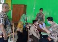 Cegah Stunting,Puskesmas Miri Periksa Peserta Didik MTsN 7 Sragen