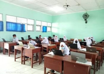 45 Siswa Mengikuti Asesmen Nasional Tahun 2021 di MTs Negeri 3 Sragen