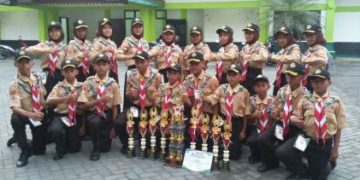 Pramuka MTsN 3 Sragen Berjaya di IAIN Surakarta