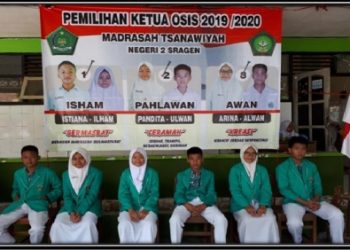 Belajar Demokrasi, Siswa MTsN 2 Sragen Gelar Pemilu OSIS