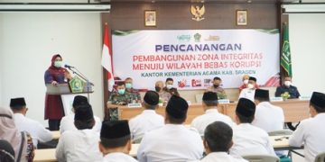 Bupati Sragen dan Forkopimda Sragen Dukung Pembangunan Zona Integritas Kankemenag Sragen