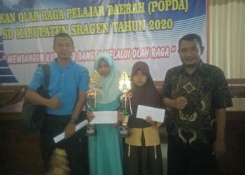 Siswi MIN 5 Sragen Juara I POPDA Kabupaten Sragen  Cabang Olahraga  Pencak Silat