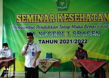 MAN 1 Sragen  Gelar Seminar Tentang Vaksinasi Siswa Madrasah