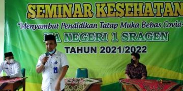 MAN 1 Sragen  Gelar Seminar Tentang Vaksinasi Siswa Madrasah