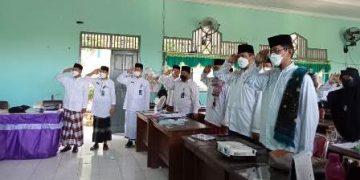 MTsN 3 Sragen Ikuti Upacara Virtual Hari Santri