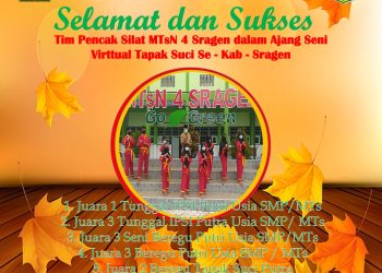 “Luar biasa, 9 Siswa MTsN 4 Sragen Borong  Medali pada Kejurda Pencak Silat di Kabupaten Sragen”