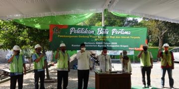 Kankemenag Sragen Harapkan Semua Pihak Serius Menangani Pembangunan Gedung PLHUT