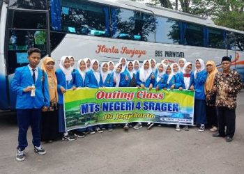 Upayakan Semangat Eksplorasi Siswa, MTsN 4 Sragen Adakan Outing Class