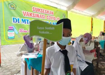 Dukung Pembelajaran Tatap Muka, 907 peserta didik MTsN 4 Sragen ikut Vaksinasi