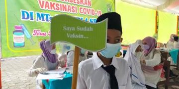 Dukung Pembelajaran Tatap Muka, 907 peserta didik MTsN 4 Sragen ikut Vaksinasi