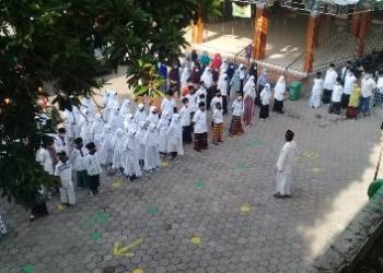 Peringatan HSN 2021, Kepala MIN 7 Sragen Ajak Siswa Tetap Patuhi 5 M dan 1D