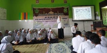 Semaan dan Murojaah juz 29 dan 30 Warnai Rangkaian Peringatan HAB Kemenag ke 74 MTsN 8 Sragen