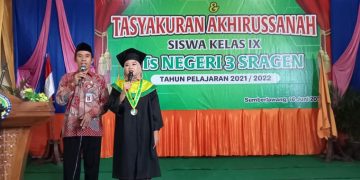 273 Siswa MTs Negeri 3 Sragen,  Ikuti Prosesi Wisuda Kelulusan