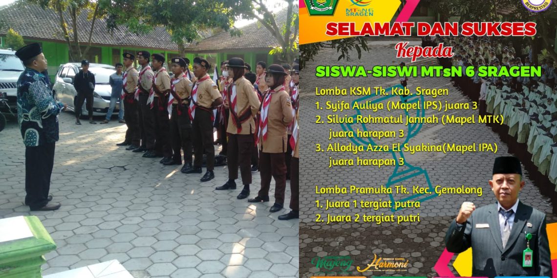 Kilau prestasi MTs N 6 Sragen di Hari Kemerdekaan
