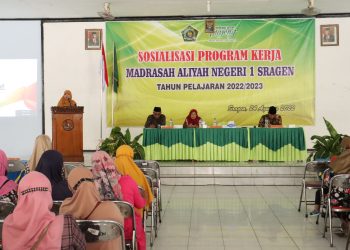 Wujudkan Sinergitas, MA Negeri 1 Sragen Gelar Sosialisasi Program Madrasah