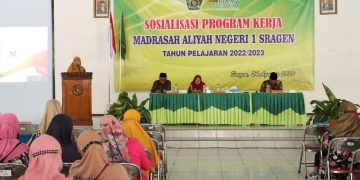 Wujudkan Sinergitas, MA Negeri 1 Sragen Gelar Sosialisasi Program Madrasah