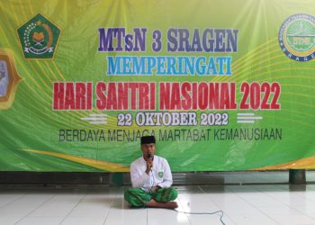 Panggung Kreasi Siswa MTsN 3 Sragen Meriahkan Hari Santri Nasional Tahun 2022