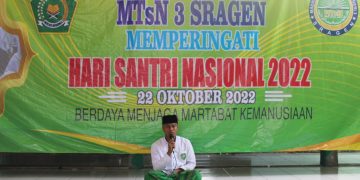 Panggung Kreasi Siswa MTsN 3 Sragen Meriahkan Hari Santri Nasional Tahun 2022