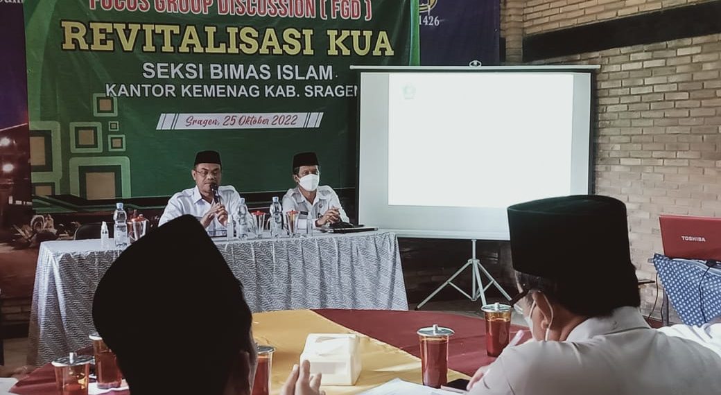 FGD Revitalisasi KUA Sebagai Sarana Gali Informasi Untuk Tingkatkan Layanan KUA
