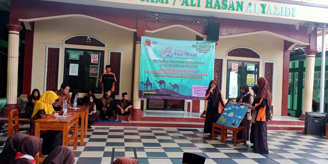 Peringati Isra’ Mi’raj, MAN 2 Sragen Gelar Berbagai macam Lomba Keislaman