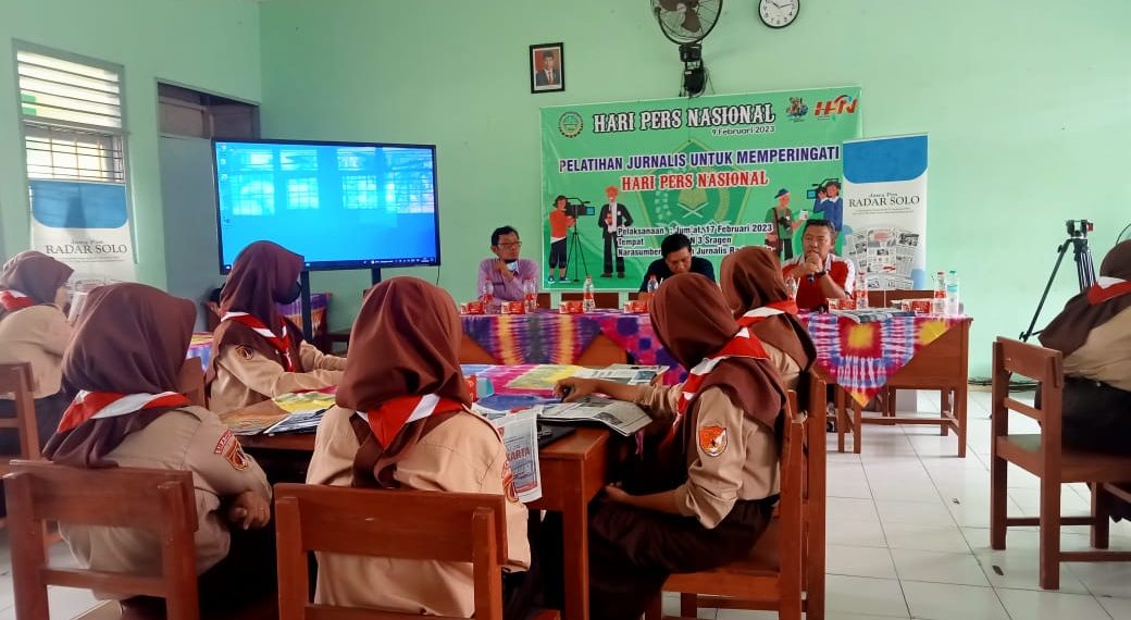 Tingkatkan Literasi Siswa, MTsN 3 Sragen Adakan Pelatihan Jurnalistik