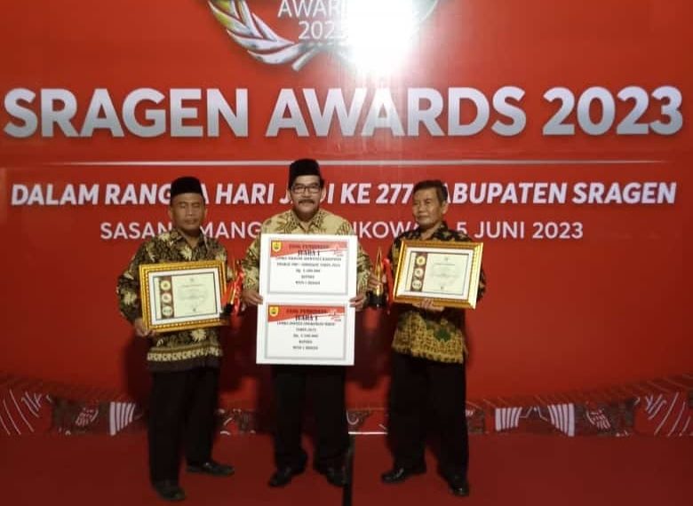 MTs N 1 Sragen Boyong 2 Trophy Dalam Sragen Awards 2023