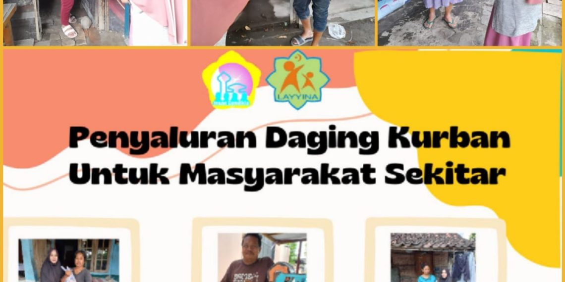 RA Insan Cendekia Sragen Potong Hewan Kurban di Sambirejo