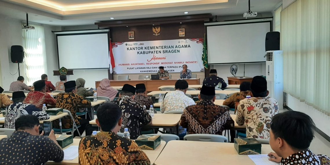 Seksi PHU Kankemenag Sragen Adakan Rakor Teknis Pemulangan Jemaah Haji Sragen