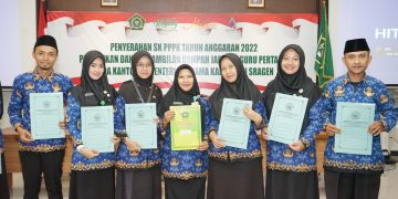 108 PPPK Sragen Dilantik Langsung oleh Menteri Agama