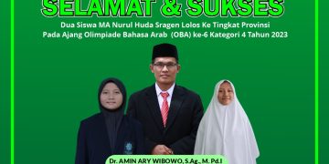 Siswi MA Nurul Huda Sragen Raih Prestasi Gemilang di Olimpiade Bahasa Arab