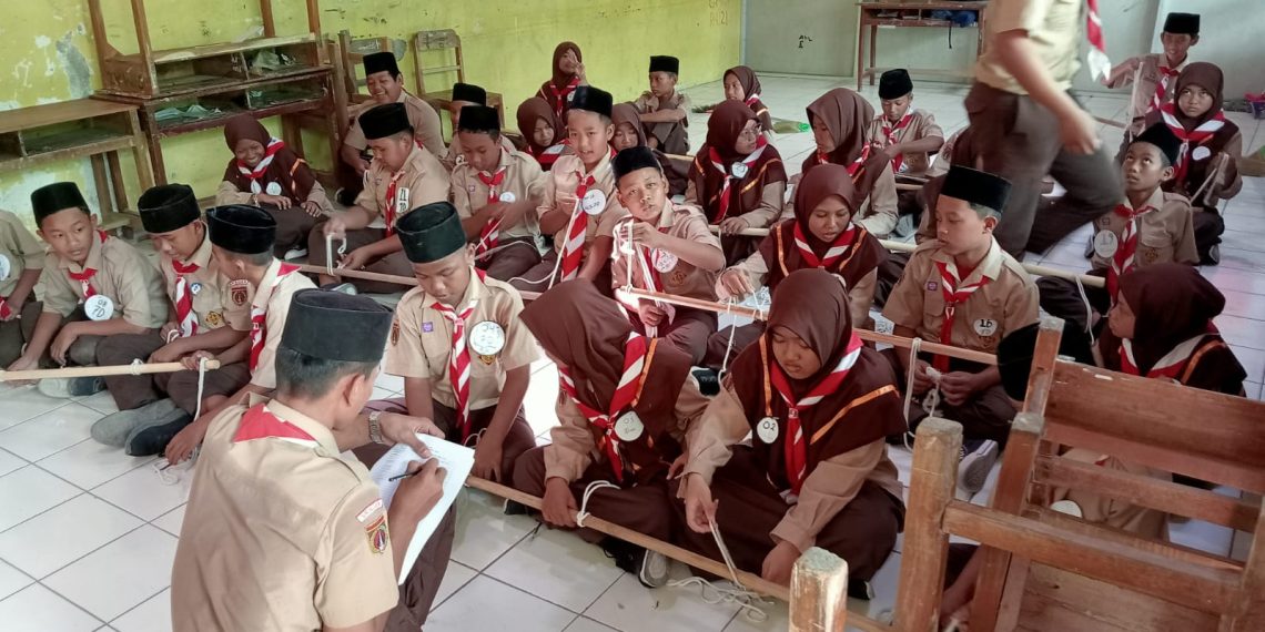 Galakkan Kegiatan Pramuka, MTs Negeri 1 Sragen Adakan Ujian Tingkat I