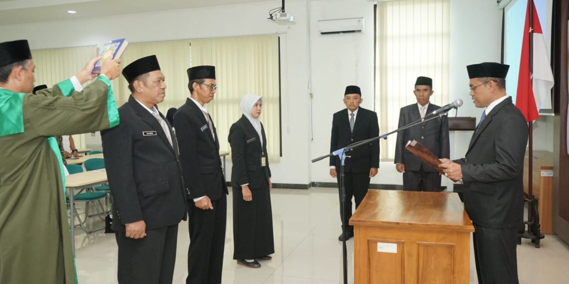 Kakankemenag Sragen Lantik 3 ASN sebagai Kepala Tata Usaha Madrasah