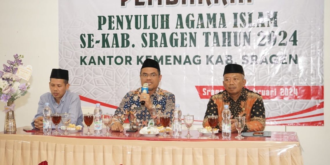 Kakankemenag Sragen Harapkan Penyuluh Agama Islam Sebagai Perekat di Masyarakat