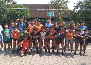 Asah Kemampuan, MTsN 8 Sragen Gelar Sparing Partner Bola Voli