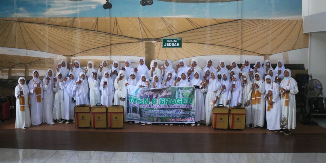 Mantapkan Pemahaman Rukun Islam, MTsN 6 Sragen Adakan Manasik Haji